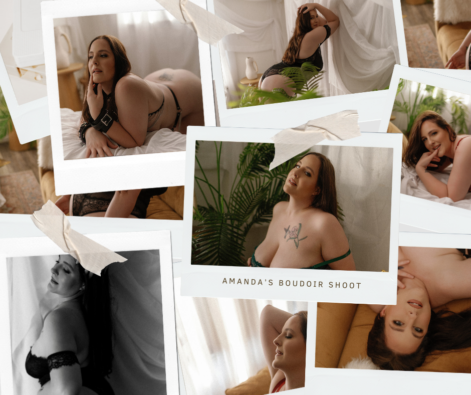 Collage of Boudoir Photo of Woman